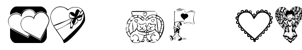 KR Be Mine Again font preview